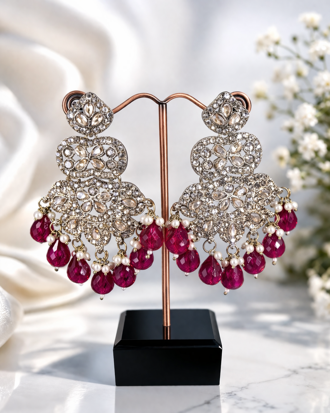 Elegant Crystal Chandelier Earrings for Women