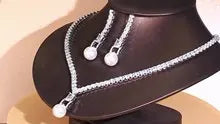 Trendy Necklace Zircon Bridal Wedding Jewelries Set for Wedding Jewellery Luxury