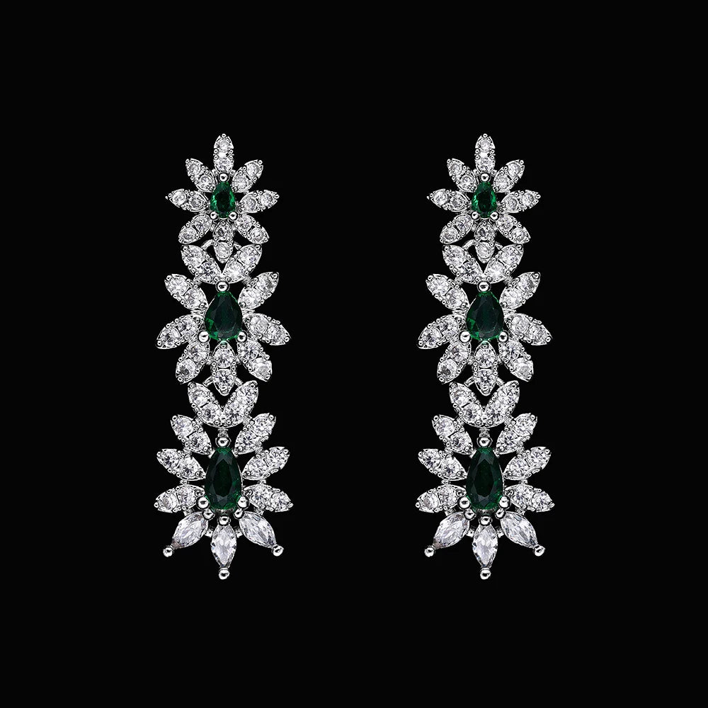 Jewelry Set for Women Sparking Wedding Necklace Jewelry Bridal Set