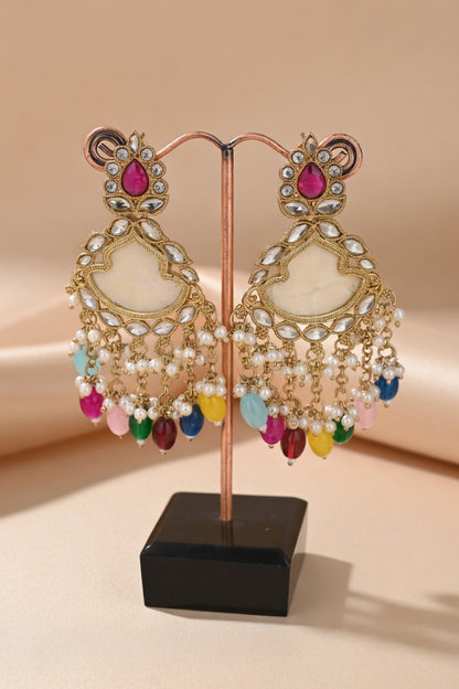 Multicolor Chandbali Earrings for Women