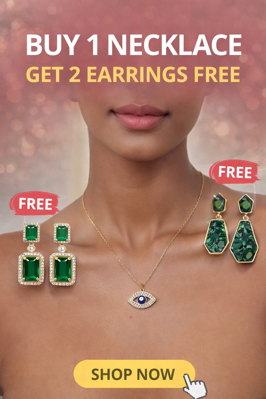 Buy 1 Necklace, Get 2 Earrings FREE – Limited Time Offer