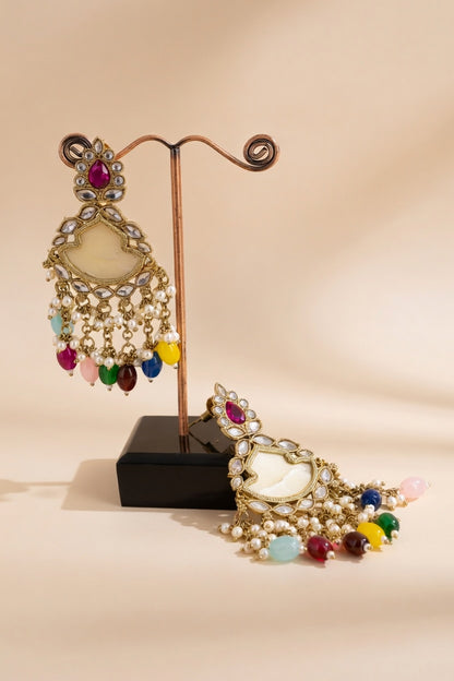 Multicolor Chandbali Earrings for Women