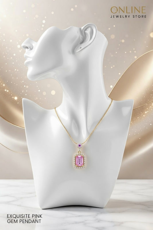 Pink Radiance Pendant Necklace