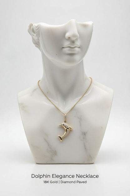 Elegant Dolphin Pendant – A Symbol of Freedom & Grace