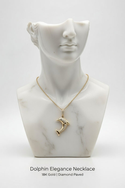 Elegant Dolphin Pendant – A Symbol of Freedom & Grace