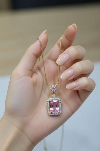 Pink Radiance Pendant Necklace