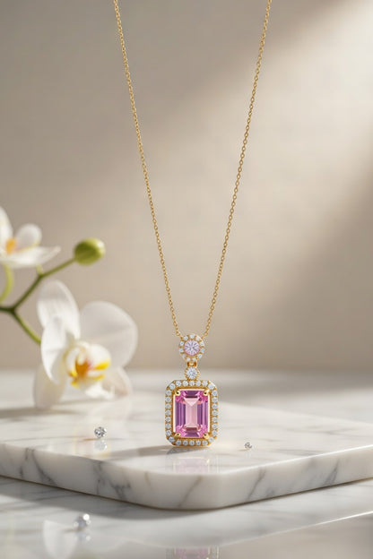 Pink Radiance Pendant Necklace