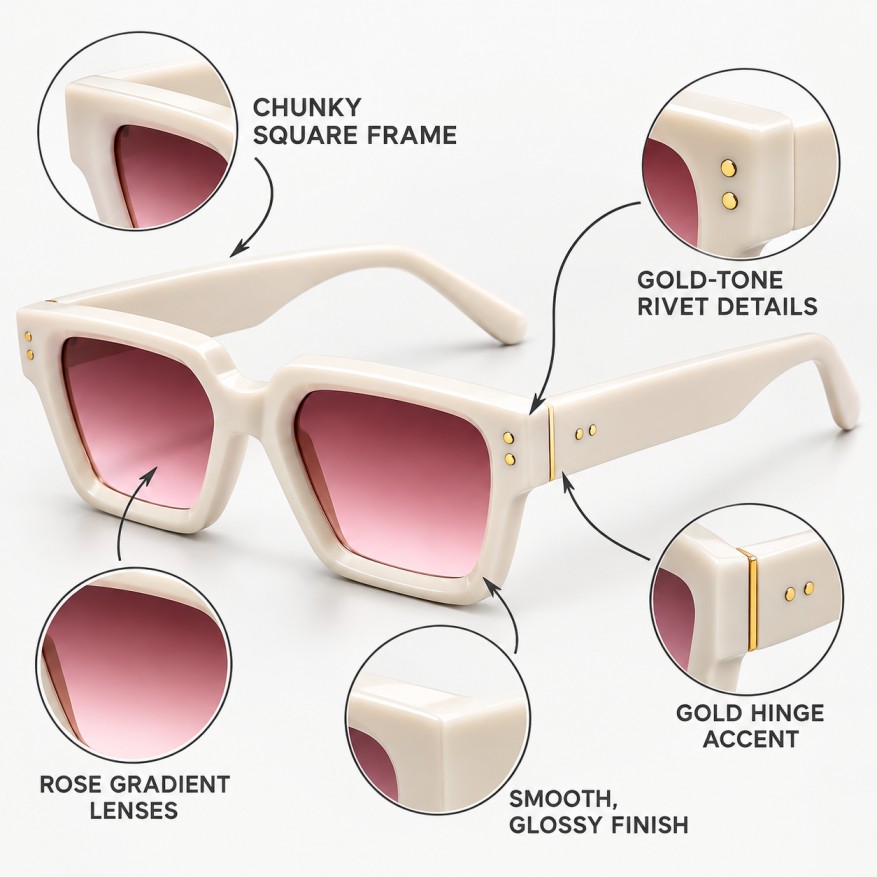 Premium Fashion Sunglasses – UV400 Protection, Modern Design - Image 10